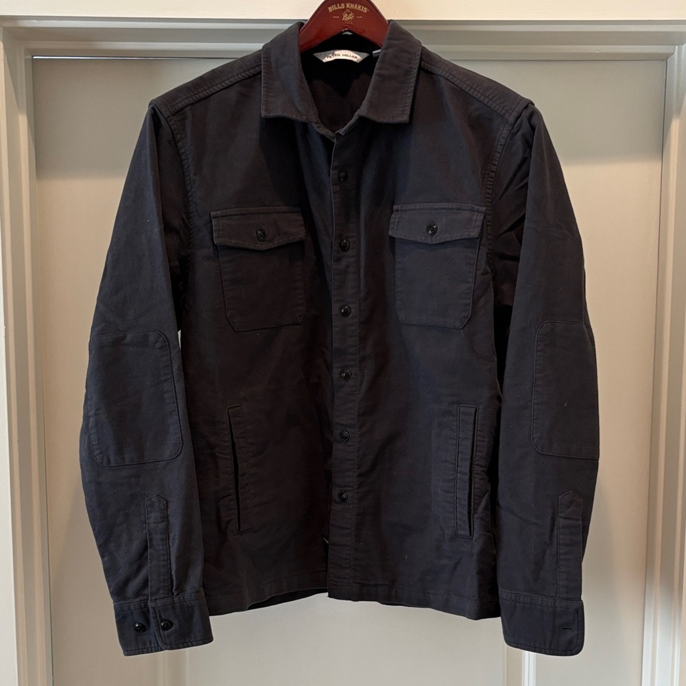 Peter Millar Dark Gray Moleskin Shirt